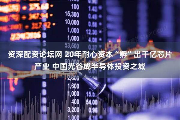 资深配资论坛网 20年耐心资本“孵”出千亿芯片产业 中国光谷成半导体投资之城