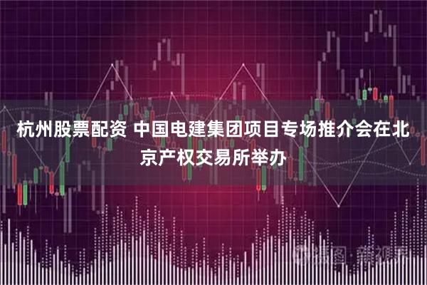 杭州股票配资 中国电建集团项目专场推介会在北京产权交易所举办